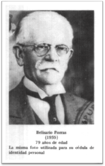 Belisario Porras.(1935), 79 a&ntilde;os de edad.